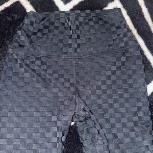 Zumba checkered  Black Leggings size small
